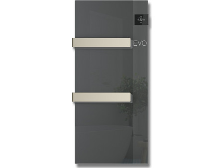 Radialight Silk Anthracite Ηλεκτρική Πετσετοκρεμάστρα 1000W Με Θερμοστάτη 90x40cm