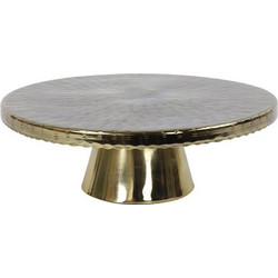 Τουρτιέρα Με Πόδι 013.800111 Φ31x10,5cm Gold Μέταλλο