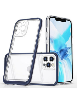 Hurtel Clear 3in1 Θήκη Blue (iPhone 12 Pro)