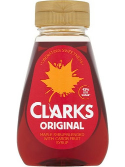 Σιρόπι Σφενδάμου και Χαρουπιού Clarks Maple and Carob Fruit Syrup