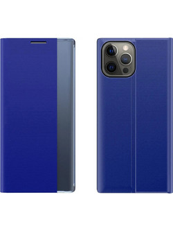 Hurtel Sleep Case Bookcover Blue (iPhone 13 Pro)