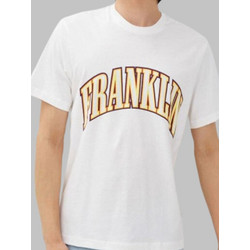 Franklin & Marshall Ανδρικό Τζέρσεϊ μπλουζάκι με τύπωμα λογότυπου - ΛΕΥΚΌ