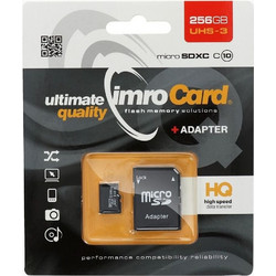 Imro microSDXC 256GB Class 10 U3 UHS-III + Adapter
