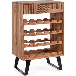 Bizzotto Isar Κάβα Ξύλινη Καφέ 60x40x95