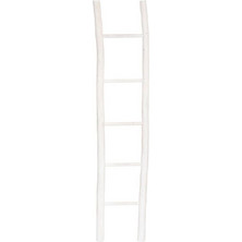 Διακοσμητική Σκάλα - Κρεμάστρα 07.182345 38x6x180cm White Ξύλο