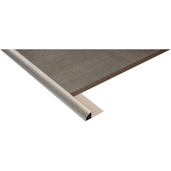 Karag Προφίλ Πλακιδίων Αλουμινίου 10x2500mm Ασημί Γυαλιστερό