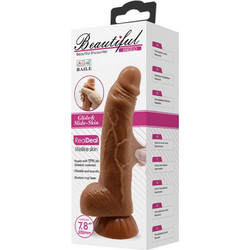 Baile Beautiful Beautiful Angelo Ρεαλιστικό Dildo με Βεντούζα & Όρχεις 20cm Καφέ