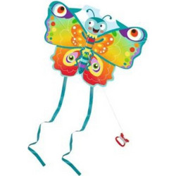 Moses Παιδικός Χαρταετός Bugs Butterfly Kite Σιέλ-Κόκκινο