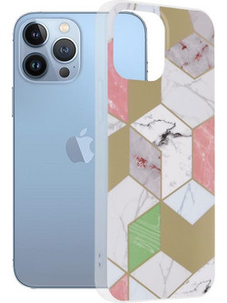 Techsuit - Marble Series - iPhone 13 Pro Max - Purple Hex