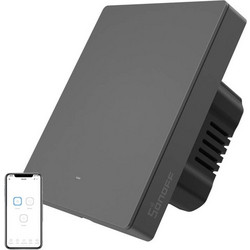 Έξυπνος επιτοίχιος διακόπτης WiFi SONOFF M5-1C-80 (1 καναλιού, για πλαίσιο, γραφίτης) M5-1C-80