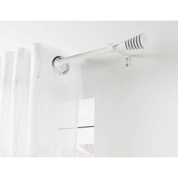 Μονό Κουρτινόξυλο Sablis Douceur d'interieur με διάμετρο 19mm και επέκταση 120 - 210cm - White 1900542