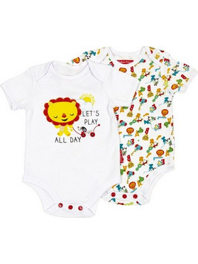 Fisher Price Σετ Φορμάκια Εσώρουχα Κοντομάνικα για Αγόρι Λευκό FP10052