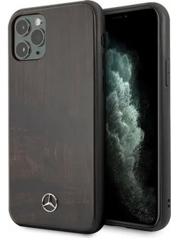 Mercedes-Benz Wood Line Rosewood Θήκη iPhone 11 Pro - Brown (MER005470-0)