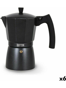 Quttin Μπρίκι Espresso 6Cups Μαύρο