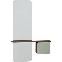Καθρέπτης Τοίχου One More Look 5820C5620-8 78x15x118cm Dark Oak Nuance Olive Umage