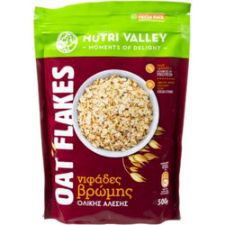 Nutri Valley Νιφάδες Βρώμης Ολικής Άλεσης 500gr