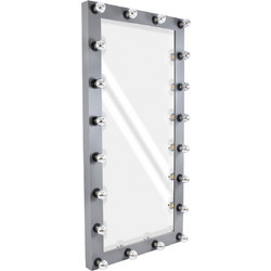 Globostar Καθρέπτης Μακιγιάζ Τοίχου με Φως 80x160cm Γκρι Ανθρακί