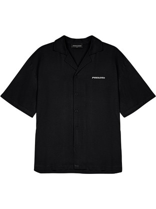 Pegador Logo Shortsleeve Shirt Black / Warm White PGDR-3246-001/539
