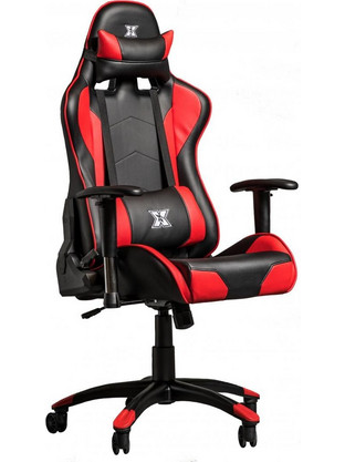 Serioux Torin Καρέκλα Gaming Δερματίνης με Ρυθμιζόμενα Μπράτσα Μαύρη Κόκκινη X-GC01-2D-R