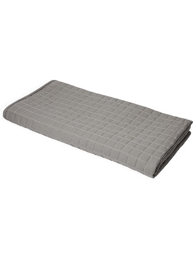 Κουβερλί μικροφίμπρας 100gsm 170x230cm γέμιση polyester 100gsm καπιτονέ 2 5x2 5cm γκρι Fragente - Σετ 3 c497519