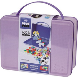 Plus-Plus - Mini Pastel - Suitcase Metal Purple, 600 pc (7003)