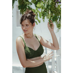 Solano Bikini Top Μπουστάκι με Ενίσχυση Κυπαρισσί 20-1571F