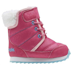Reebok Frostbound III Παιδικά Μποτάκια Χιονιού Ροζ με Σκρατς με Γούνα AR2711