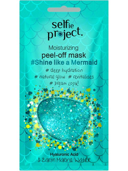 Selfie Project Cleansing Shine Like Mermaid Peel-Off Μάσκα Προσώπου για Λάμψη με Υαλουρονικό 12ml