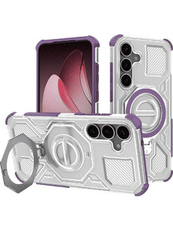 Techsuit - Carbon Shield Pro - Samsung Galaxy S25 Plus - Purple Transparent