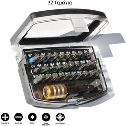 Σετ 32 Μύτες Κατσαβιδιού Benson Ίσιο / Σταυρός / Torx / Allen