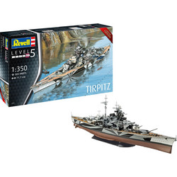 Revell German Battleship Tirpitz Συναρμολογούμενο Πλαστικό Μοντέλο Καραβιού 1:350