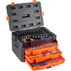 VEVOR Σετ Καρυδάκια 450 Τμχ με 6.4/9.5/12.7 mm Δίσκο και Πορτοκαλί Συρτάρι JXGJ143812SAEFGIH002V0