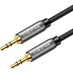 CABLETIME καλώδιο ήχου 3.5mm CT-P11GN, AUX, 1m, μαύρο