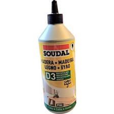 Κόλλα ξύλου Soudal 65A D3 750gr αδιάβροχη