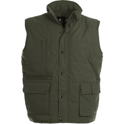 B&C Collection Multifunctional Bodywarmer Explorer Αμάνικο Ανδρικό Μπουφάν Χακί JU880-550