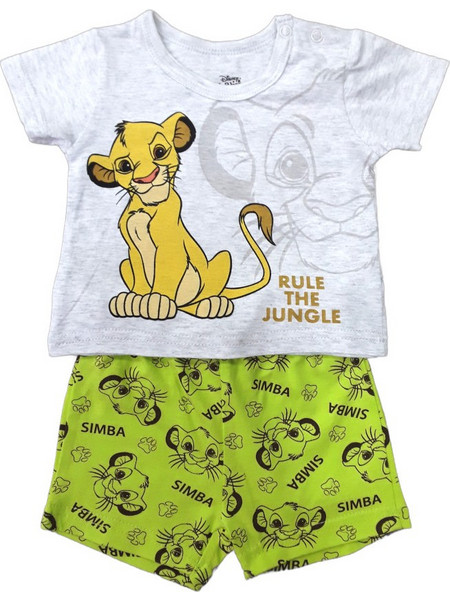 Μπλουζάκι με Σορτσάκι Simba Rule of Jungle Lime 80102610002