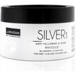 Lorvenn Silver Pure Anti-Yellowing & Shine Μάσκα Μαλλιών για Προστασία Χρώματος & Επανόρθωση για Βαμμένα Μαλλιά 500ml
