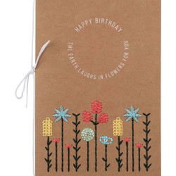 Ευχετήρια Κάρτα Happy Birthday Flowers RD0063421 11,8x16,6cm Multi Raeder