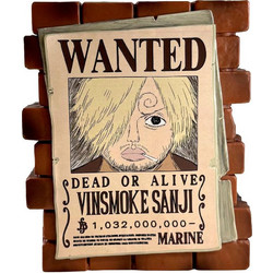 ONE PIECE - Sanji "Wanted" - Money Box PVC 16cm