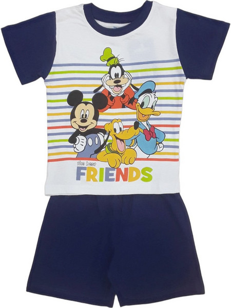 Πιτζάμα Καλοκαιρινή Disney Friends Navy 8010357