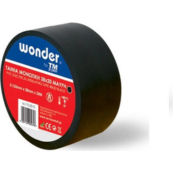 Αυτοκόλλητη Ταινία Κλιματιστικού Wonder / 38mm x 20mm / Μαύρη