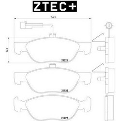 ΔΙΣΚΟΦΡΕΝΑ ZTEC+ FIAT ΕΜΠΡΟΣ