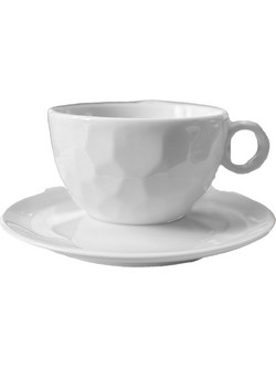 Φλυτζάνι Cappuccino Rock Λευκό 230ml (6τεμ.)