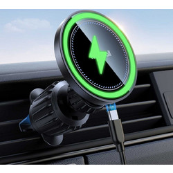 Lamicall STCV09 Μαγνητική Βάση Αυτοκινήτου (Magsafe) με Ασύρματη φόρτιση