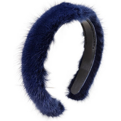 Γούνινη στέκα μαλλιών Μπλε