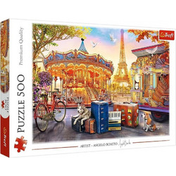 Puzzle Trefl Παρίσι Με Carusel 500 Κομμάτια