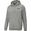 Puma Essentials Logo Ανδρική Ζακέτα Φούτερ με Κουκούλα και Φερμουάρ Γκρι 586702-53