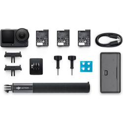 DJI Osmo Action 6 Adventure Combo Action Camera 360° Υποβρύχια με Wifi Μαύρη