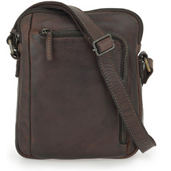 Stamp V695V0259136 Δέρμα Ανδρική Τσάντα Ταχυδρόμου / Crossbody Καφέ ST 126-MARRON