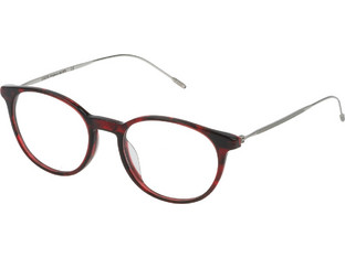 Lozza VL41735006BX Ανδρικός Σκελετός Γυαλιών Οράσεως Κοκάλινος Μεταλλικός Ασημί Καφέ